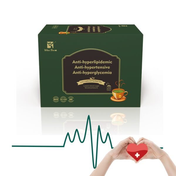 Herbal Blood Pressure Support Tea - Calming Blend with Gynostemma & Ginkgo | Natural Circulation & Stress Relief