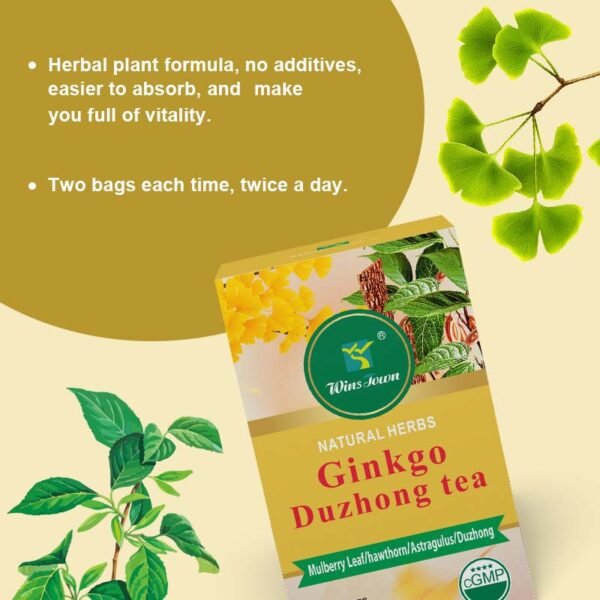 Cardiovascular Support Herbal Tea - Ginkgo & Eucommia Blend for Circulation & Vitality - Image 4