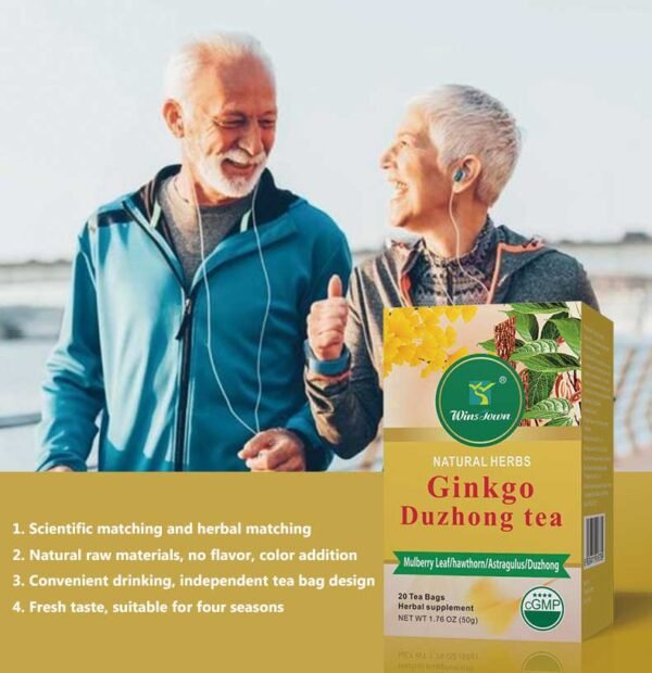 Cardiovascular Support Herbal Tea - Ginkgo & Eucommia Blend for Circulation & Vitality - Image 5